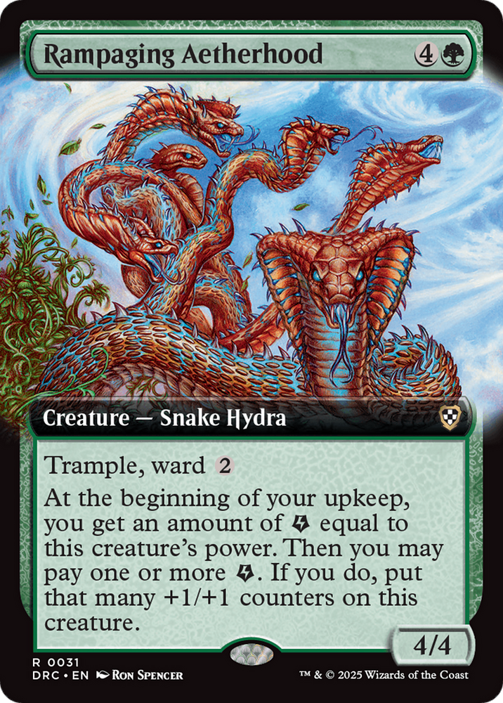 Rampaging Aetherhood (Extended Art) [Aetherdrift Commander] Magic: The Gathering