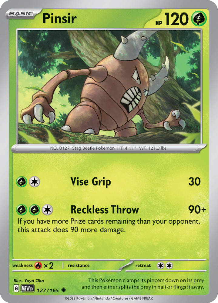 Pinsir (127/165) [Scarlet & Violet 151] Pokémon