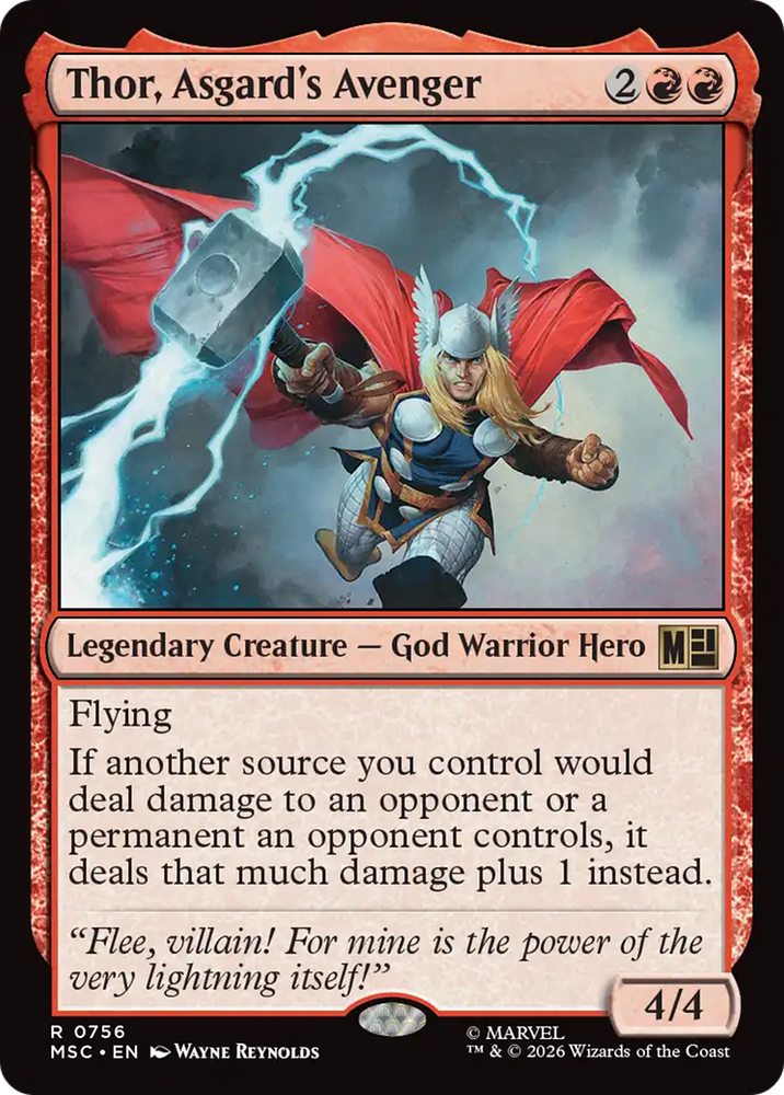 Thor, Asgard's Avenger [Marvel Super Heroes Commander] Magic: The Gathering