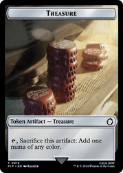 Treasure (0018) // Copy Double-Sided Token [Fallout Tokens] Magic: The Gathering