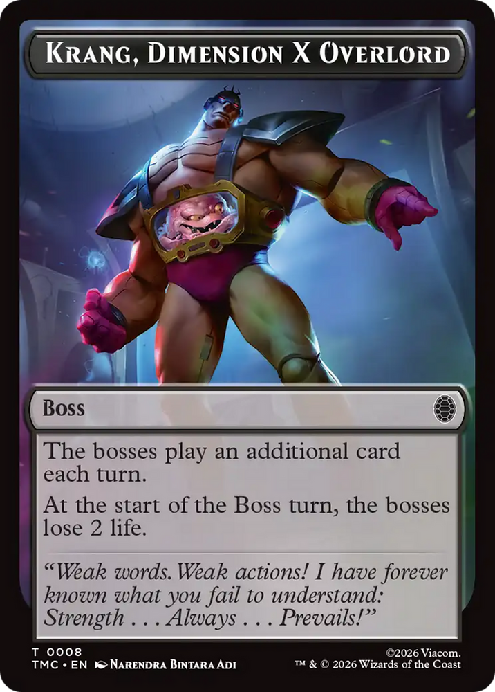Krang, Dimension X Overlord [Teenage Mutant Ninja Turtles Commander Tokens] Magic: The Gathering
