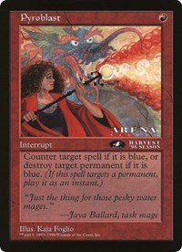 Pyroblast (4th Place) (Oversized) [Oversize Cards] Magic: The Gathering