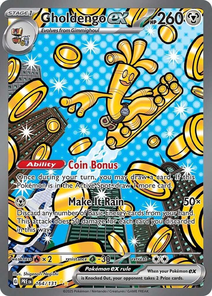 Gholdengo ex (164/131) [Scarlet & Violet: Prismatic Evolutions] Pokémon