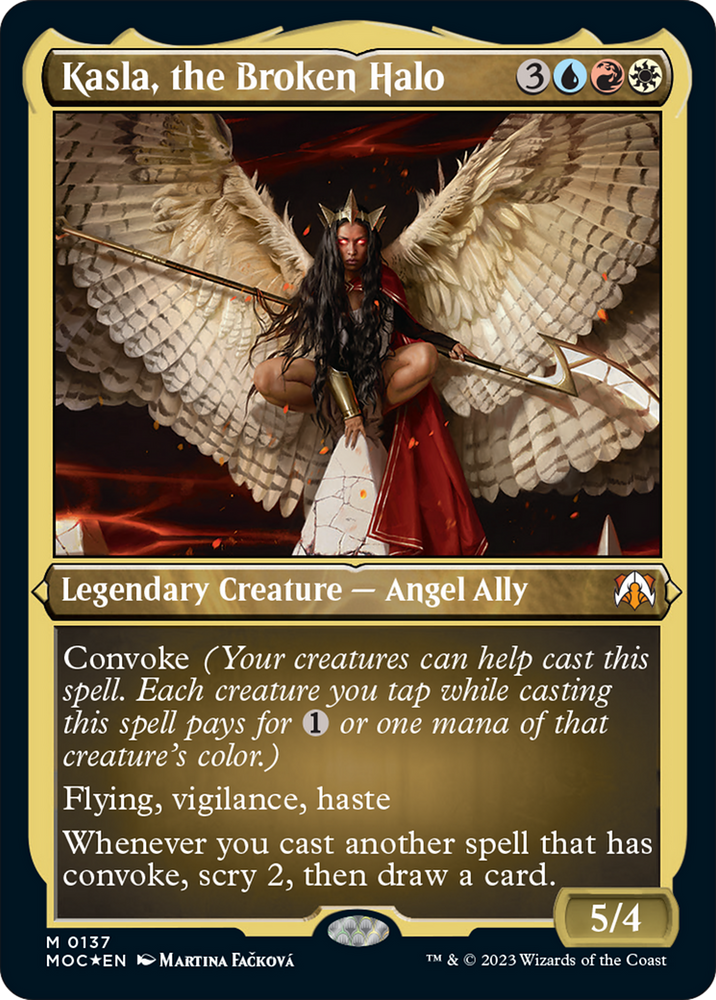 Kasla, the Broken Halo (Display Commander) [March of the Machine Commander] Magic: The Gathering