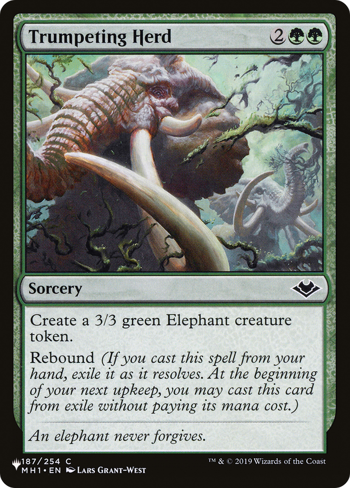 Trumpeting Herd [The List] Magic: The Gathering