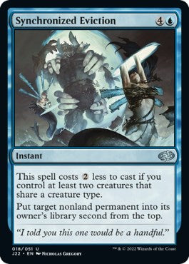 Synchronized Eviction [Jumpstart 2022] Magic: The Gathering
