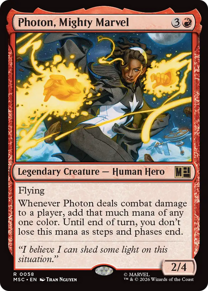 Photon, Mighty Marvel [Marvel Super Heroes Commander] Magic: The Gathering