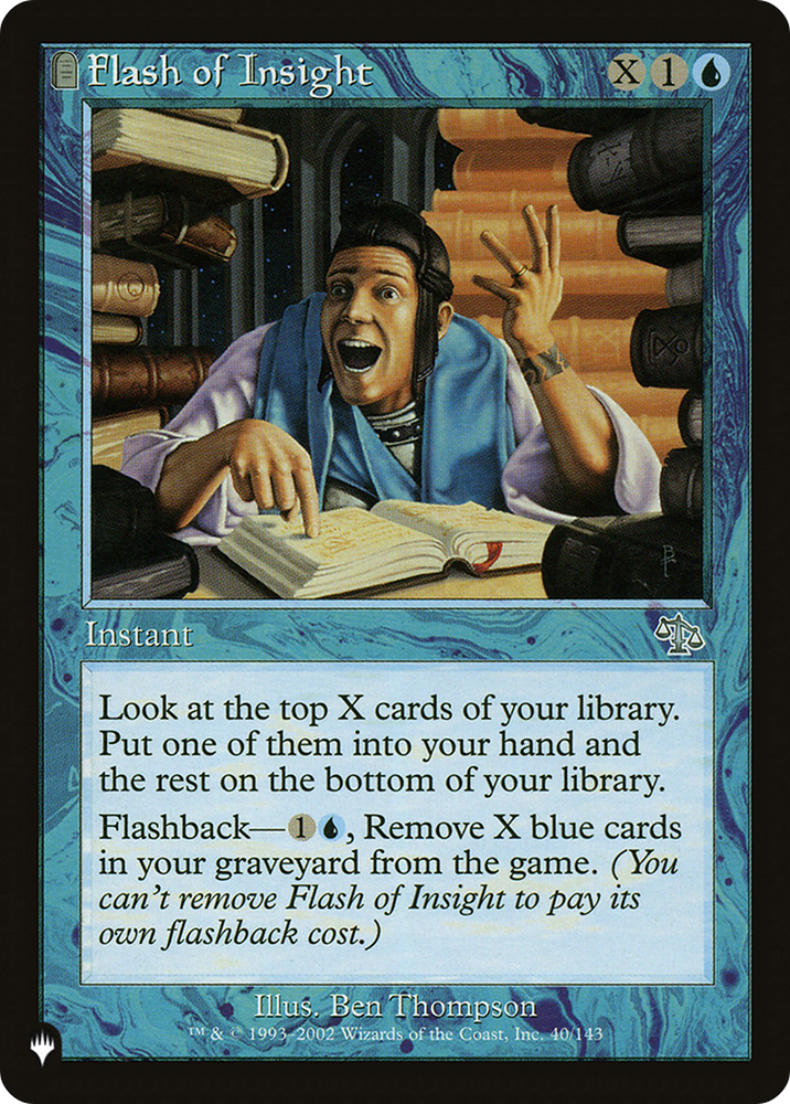 Flash of Insight [The List] Magic: The Gathering