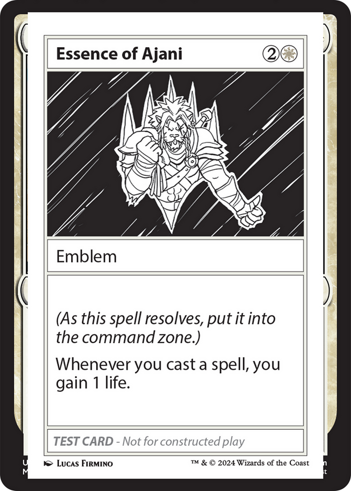 Essence of Ajani [Mystery Booster 2 Playtest Cards] Magic: The Gathering