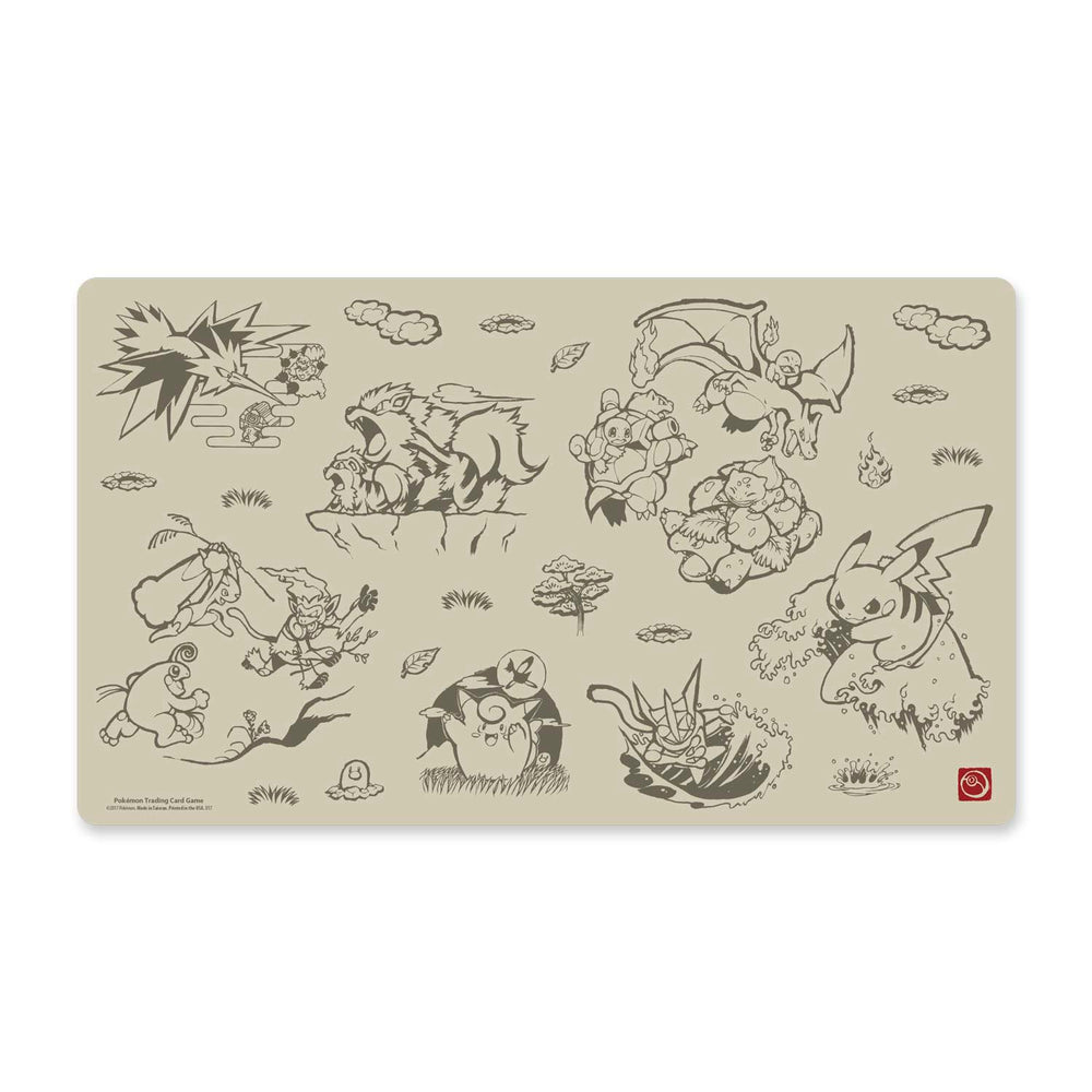 Playmat - Pikachu (Scroll Painting Style) Pokémon