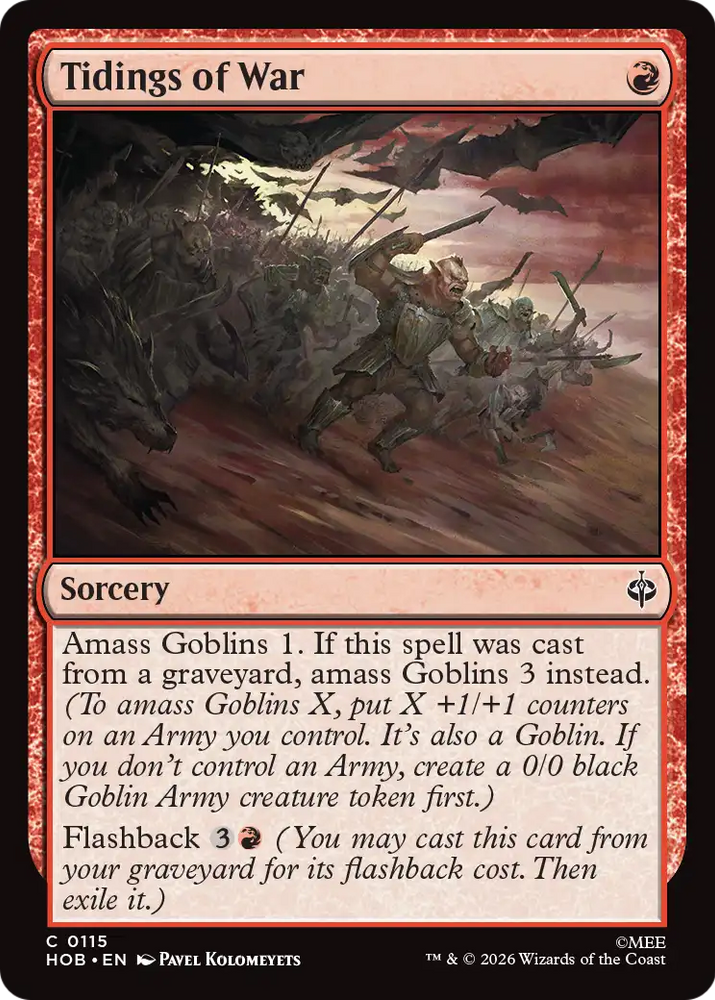 Tidings of War [The Hobbit] Magic: The Gathering