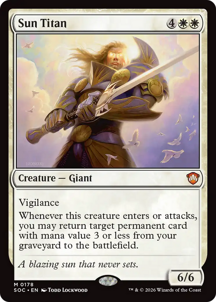 Sun Titan [Secrets of Strixhaven Commander] Magic: The Gathering