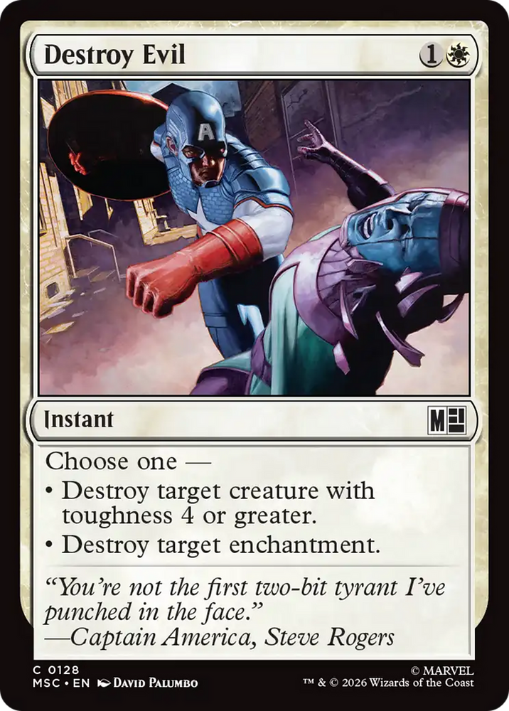 Destroy Evil [Marvel Super Heroes Commander] Magic: The Gathering