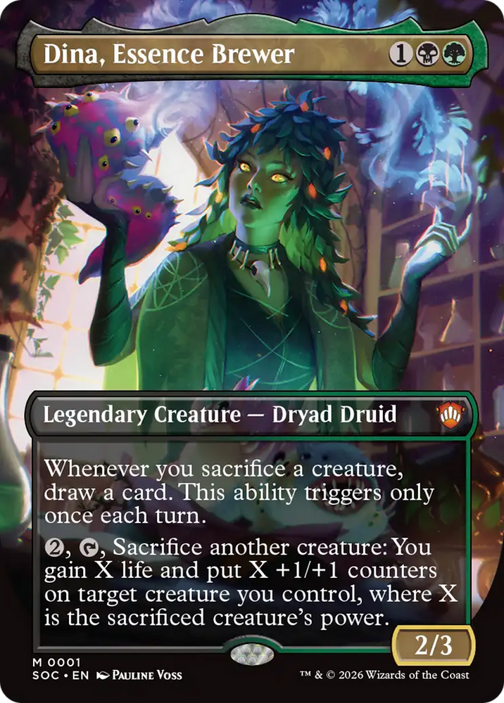 Dina, Essence Brewer (Borderless) [Secrets of Strixhaven Commander] Magic: The Gathering