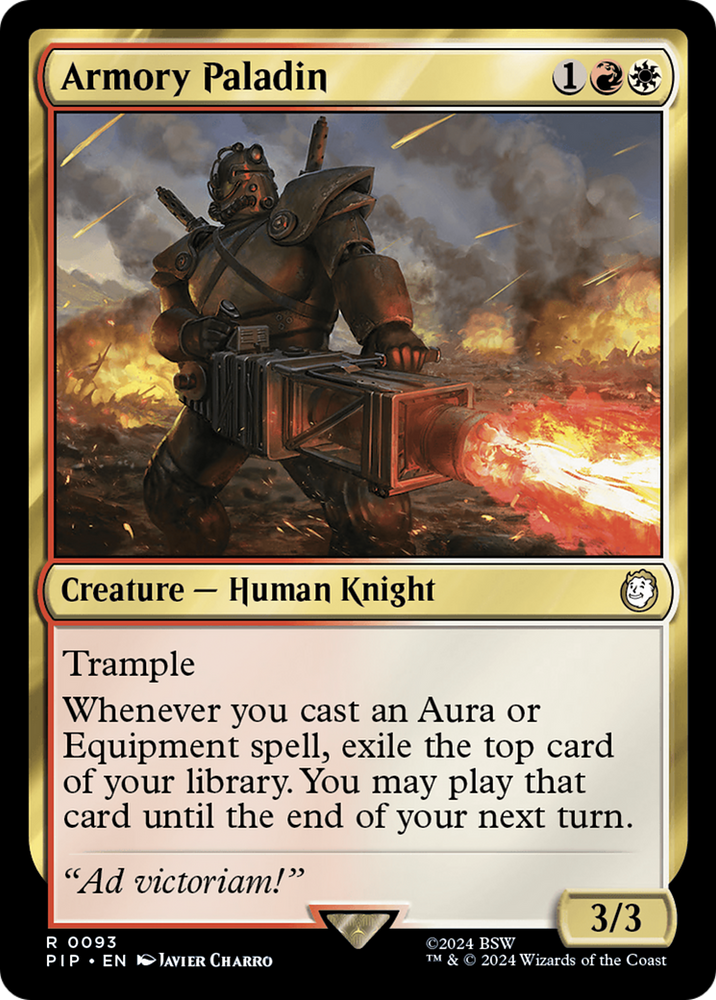 Armory Paladin [Fallout] Magic: The Gathering