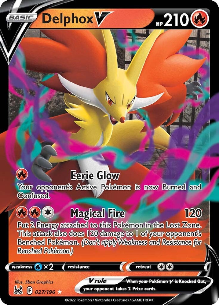 Delphox V (027/196) [Sword & Shield: Lost Origin] Pokémon