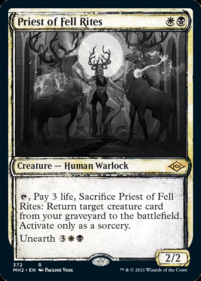 Priest of Fell Rites (Sketch) [Modern Horizons 2] Magic: The Gathering
