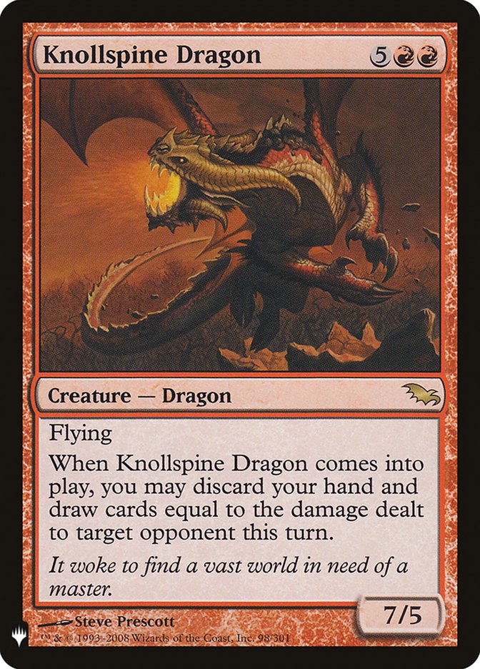 Knollspine Dragon [The List] Magic: The Gathering