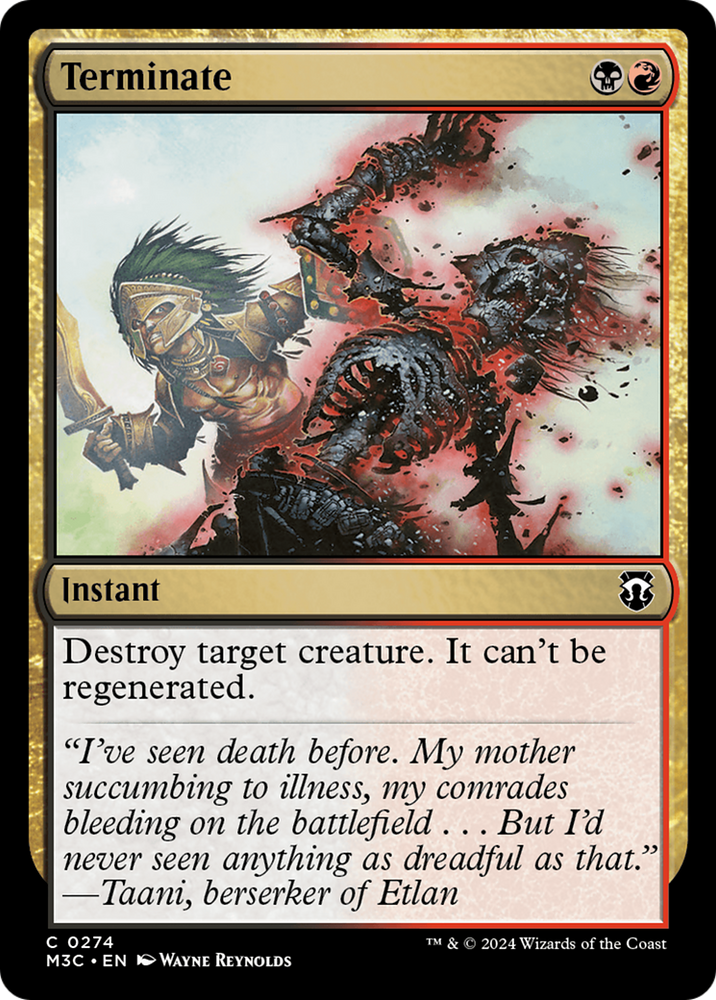 Terminate (Ripple Foil) [Modern Horizons 3 Commander] Magic: The Gathering