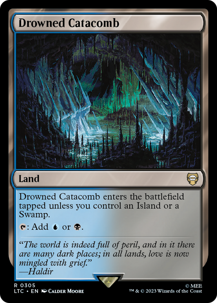Drowned Catacomb [The Lord of the Rings: Tales of Middle-Earth Commander] Magic: The Gathering