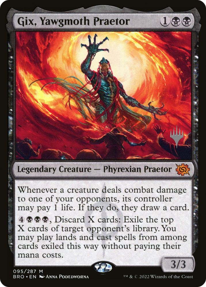 Gix, Yawgmoth Praetor (Promo Pack) [The Brothers' War Promos] Magic: The Gathering