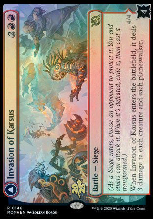 Invasion of Karsus // Refraction Elemental [March of the Machine Prerelease Promos] Magic: The Gathering