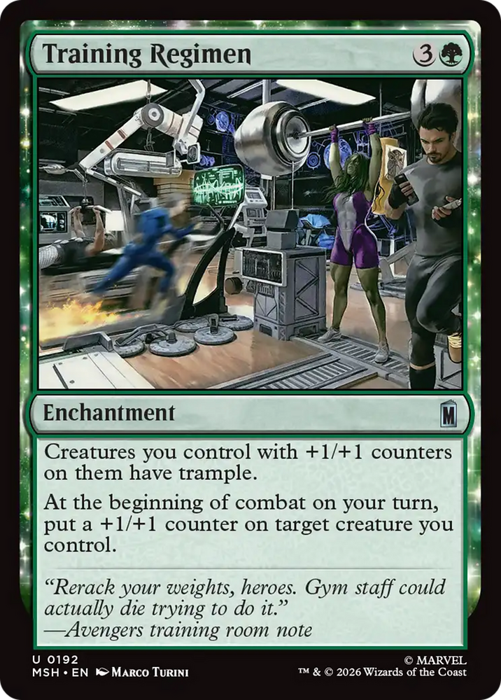 Training Regimen [Marvel Super Heroes] Magic: The Gathering