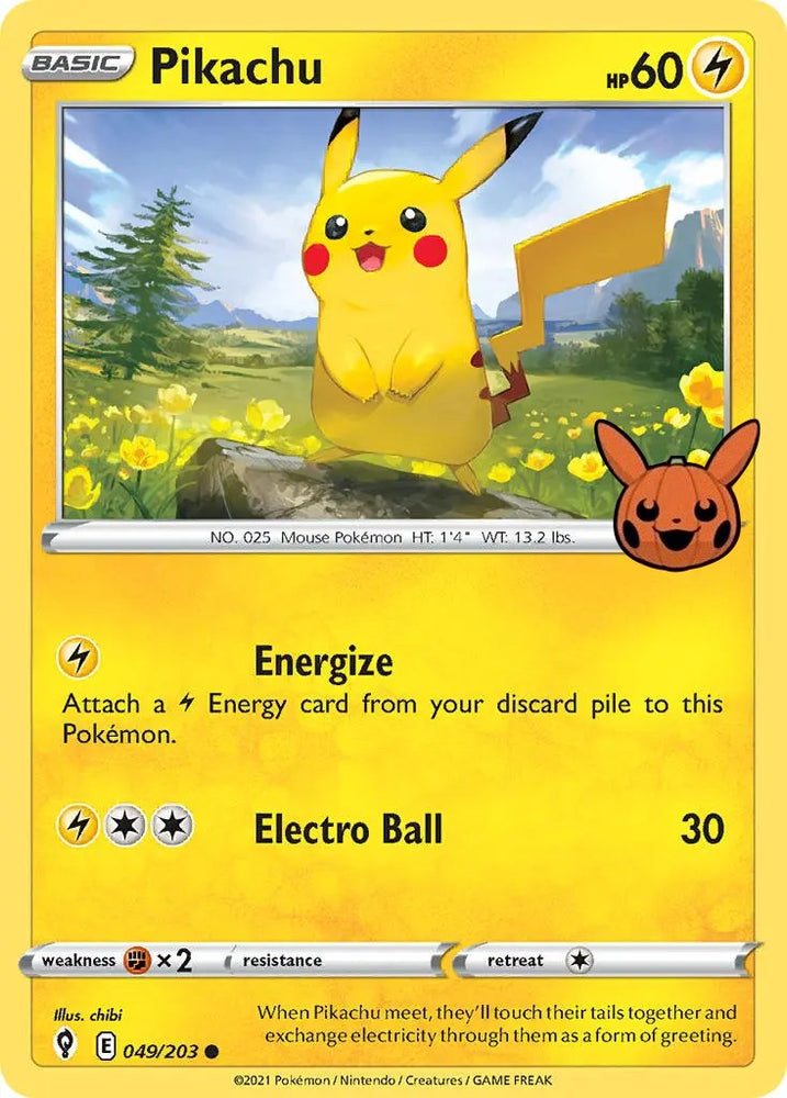 Pikachu (049/203) [Trick or Trade] Pokémon