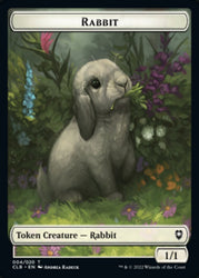 Treasure // Rabbit Double-Sided Token [Commander Legends: Battle for Baldur's Gate Tokens] Magic: The Gathering