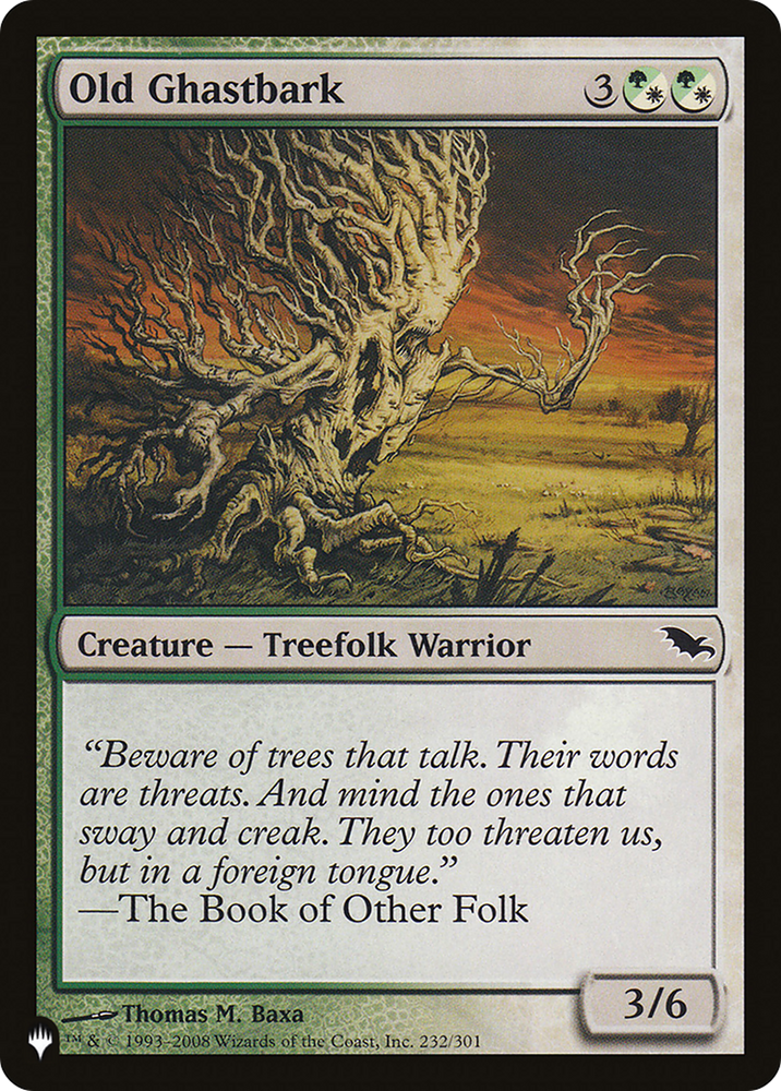 Old Ghastbark [The List] Magic: The Gathering