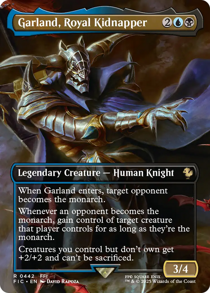 Garland, Royal Kidnapper (Borderless) [FINAL FANTASY Commander] Magic: The Gathering