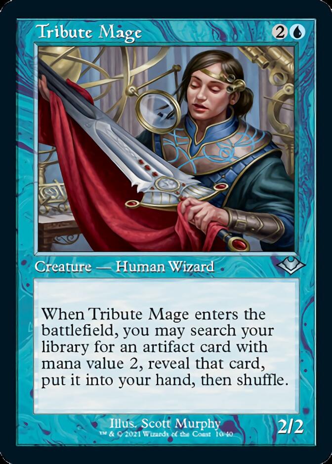 Tribute Mage (Retro Foil Etched) [Modern Horizons] Magic: The Gathering