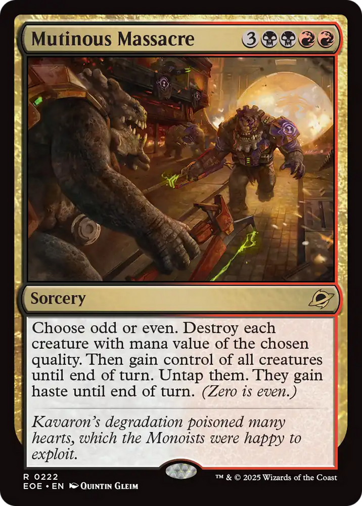 Mutinous Massacre [Edge of Eternities] Magic: The Gathering
