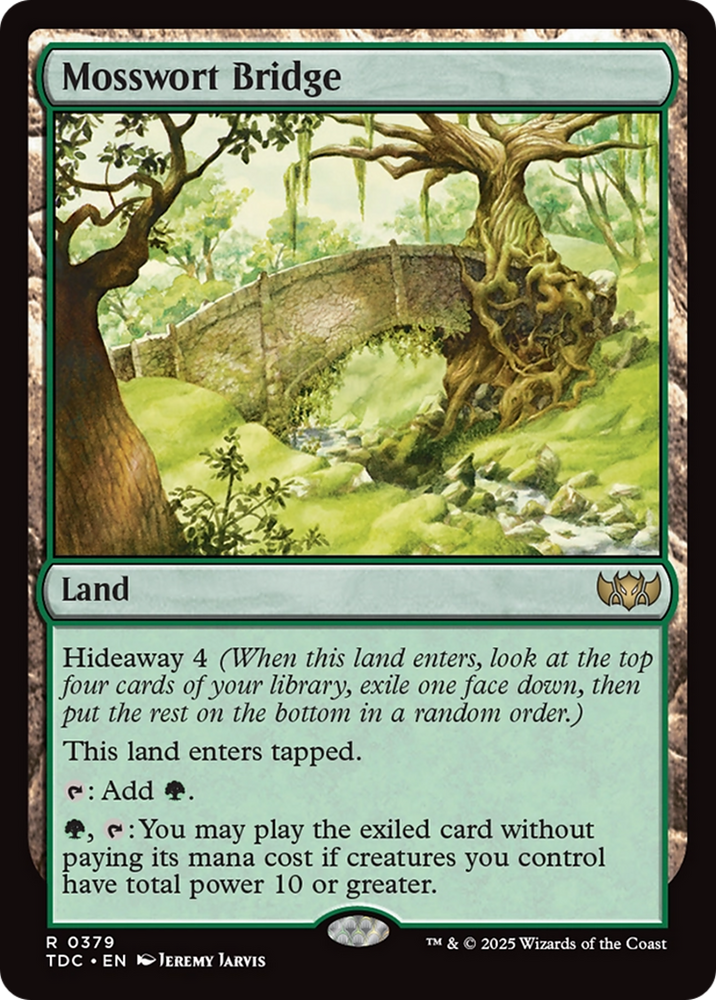 Mosswort Bridge [Tarkir: Dragonstorm Commander] Magic: The Gathering