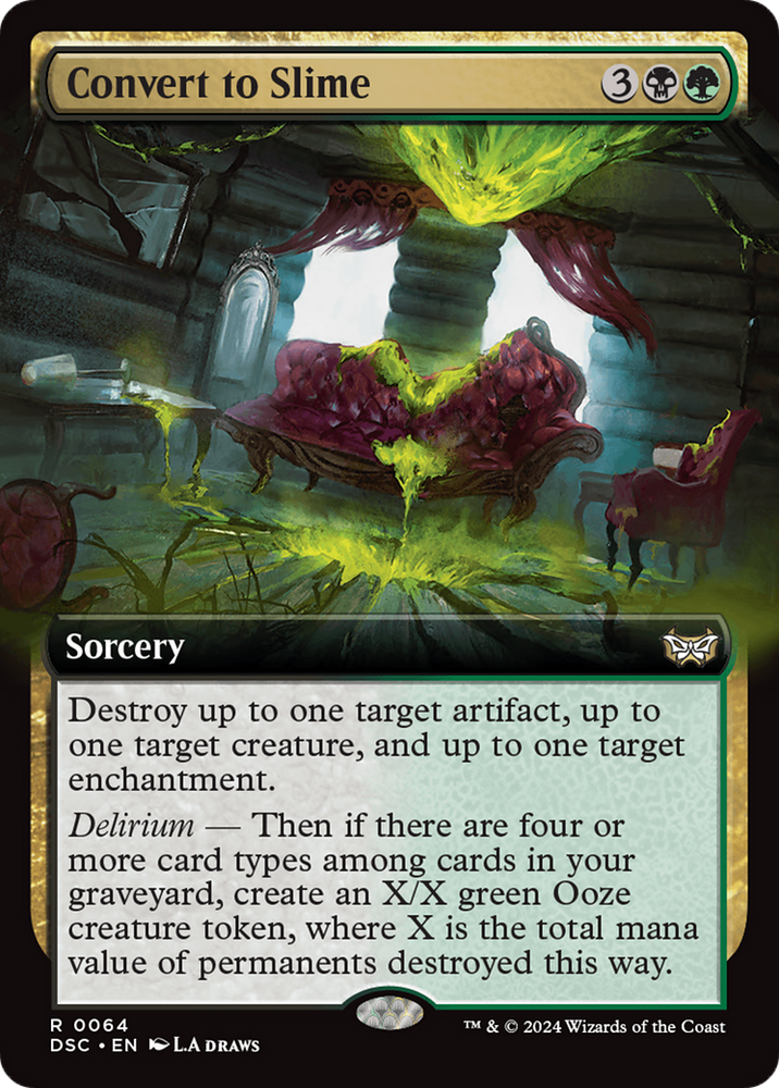 Convert to Slime (Extended Art) [Duskmourn: House of Horror Commander] Magic: The Gathering