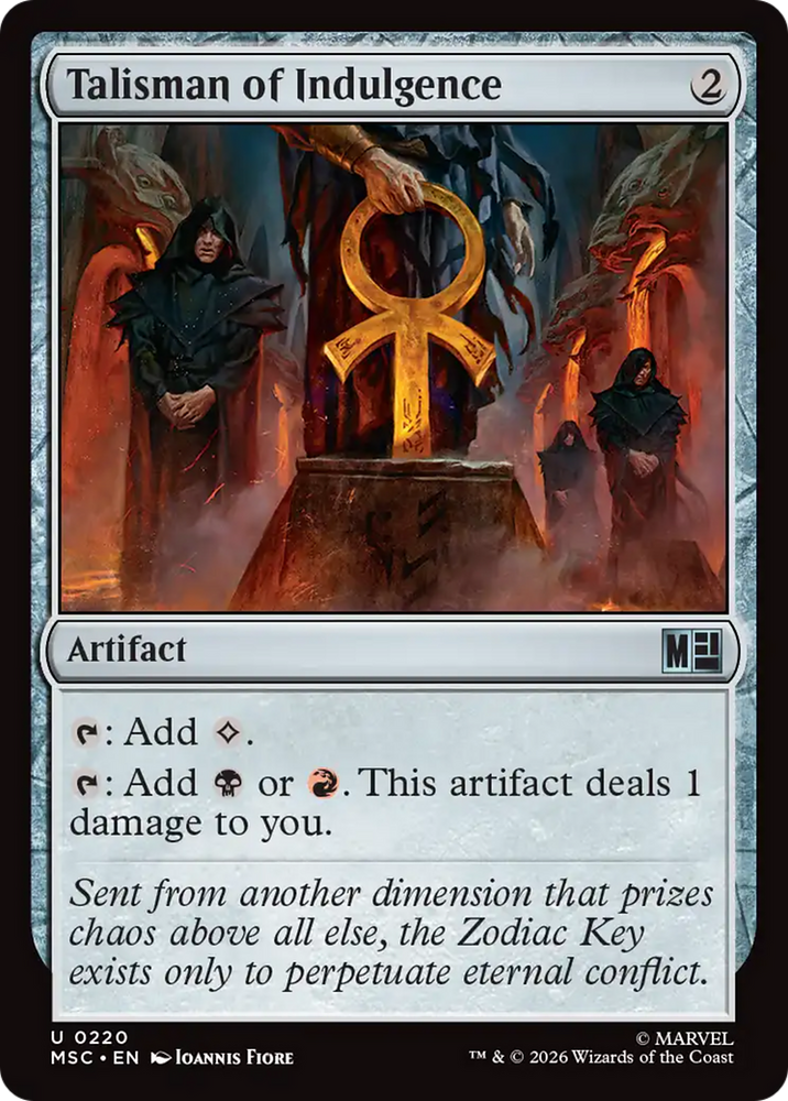 Talisman of Indulgence (Surge Foil) [Marvel Super Heroes Commander] Magic: The Gathering