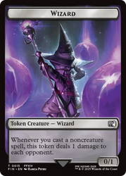 Hero (0005) // Wizard (0015) Double-Sided Token [FINAL FANTASY Tokens] Magic: The Gathering