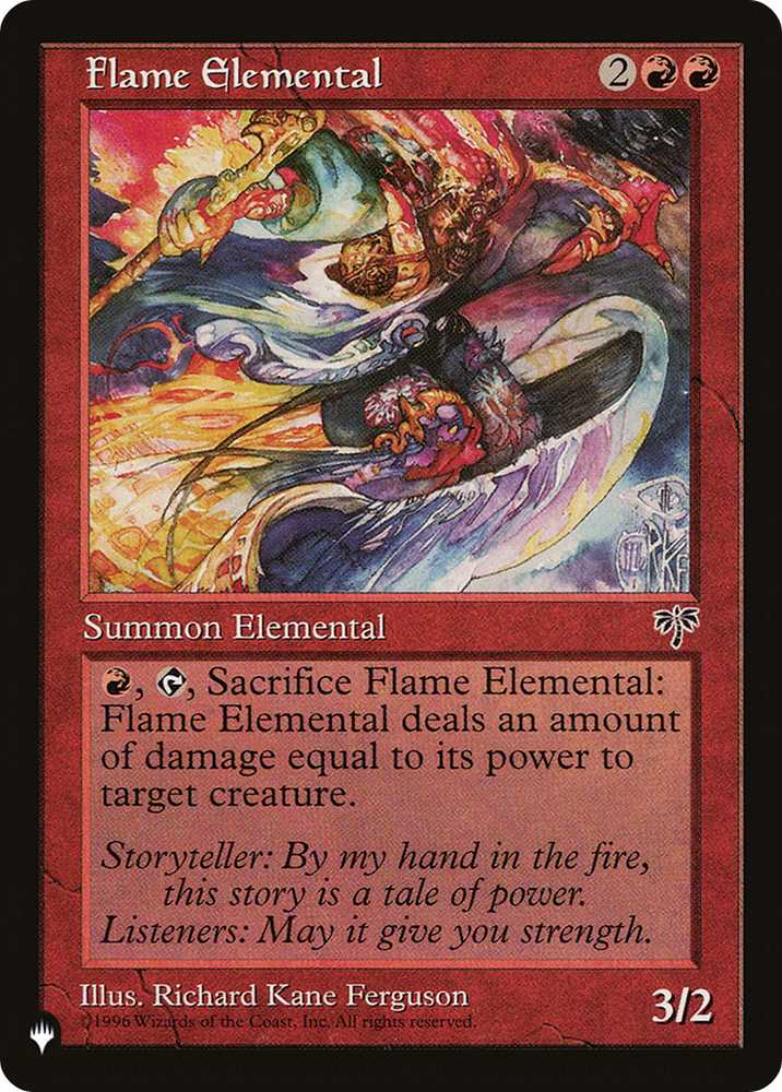 Flame Elemental [The List] Magic: The Gathering