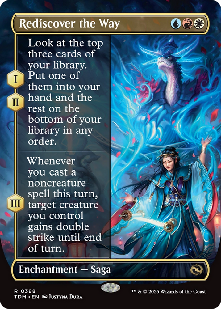 Rediscover the Way (Borderless) [Tarkir: Dragonstorm] Magic: The Gathering
