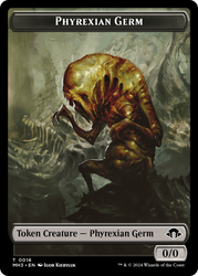Phyrexian Germ // Phyrexian Wurm (0018) Double-Sided Token [Modern Horizons 3 Tokens] Magic: The Gathering