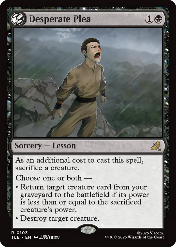 Desperate Plea [Avatar: The Last Airbender: Eternal-Legal] Magic: The Gathering