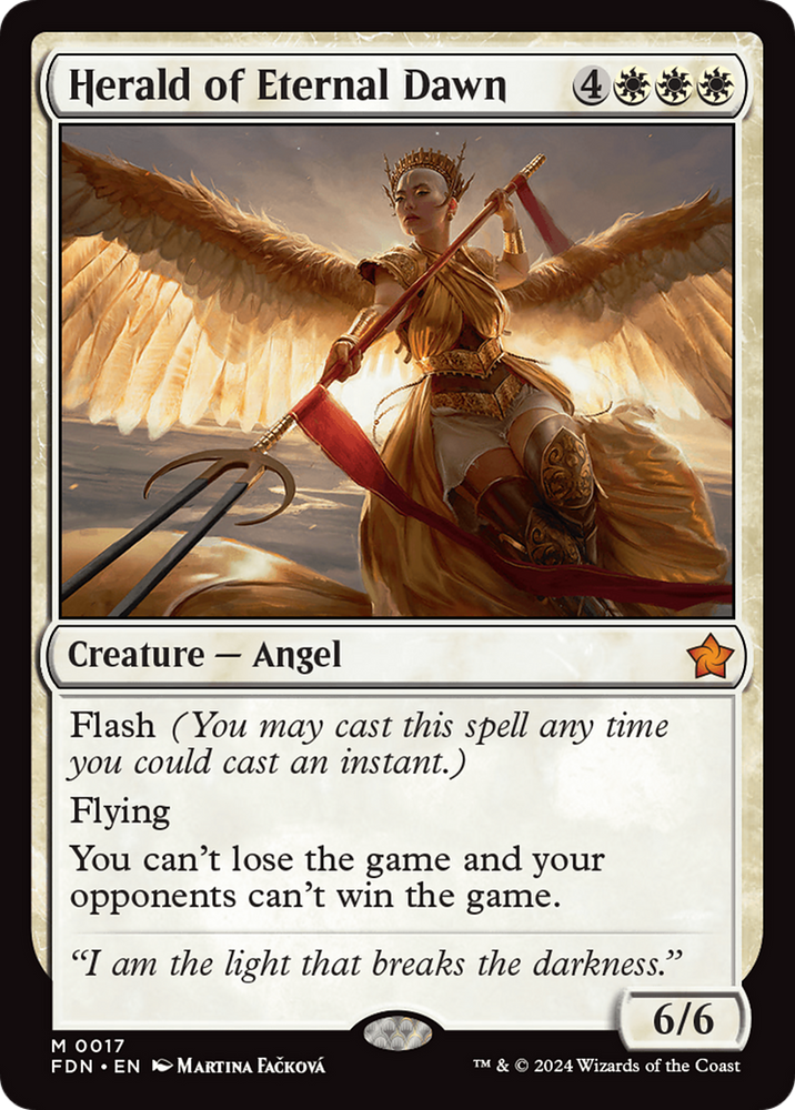 Herald of Eternal Dawn [Foundations] Magic: The Gathering