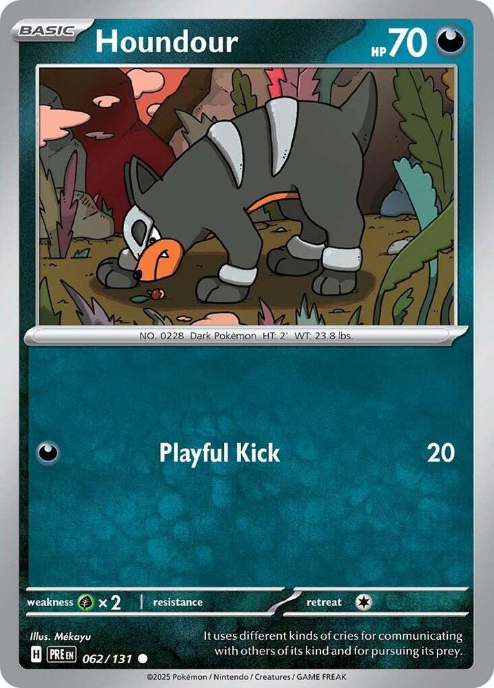 Houndour (062/131) [Scarlet & Violet: Prismatic Evolutions] Pokémon