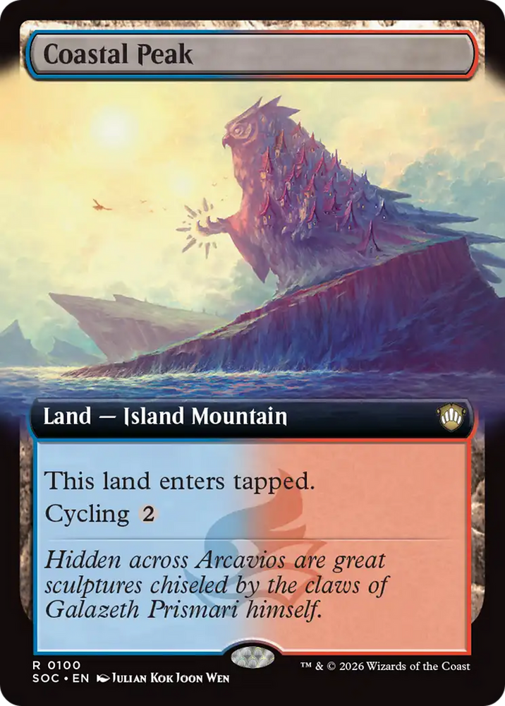 Coastal Peak (Extended Art) [Secrets of Strixhaven Commander] Magic: The Gathering