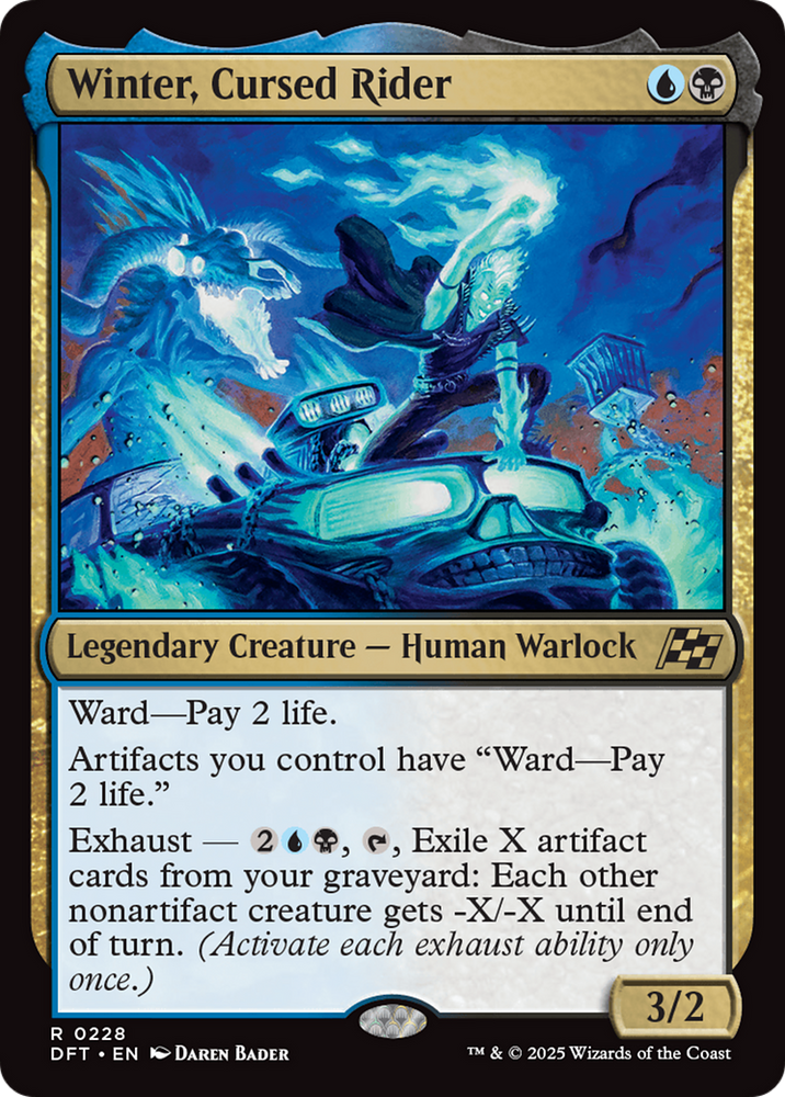 Winter, Cursed Rider [Aetherdrift] Magic: The Gathering
