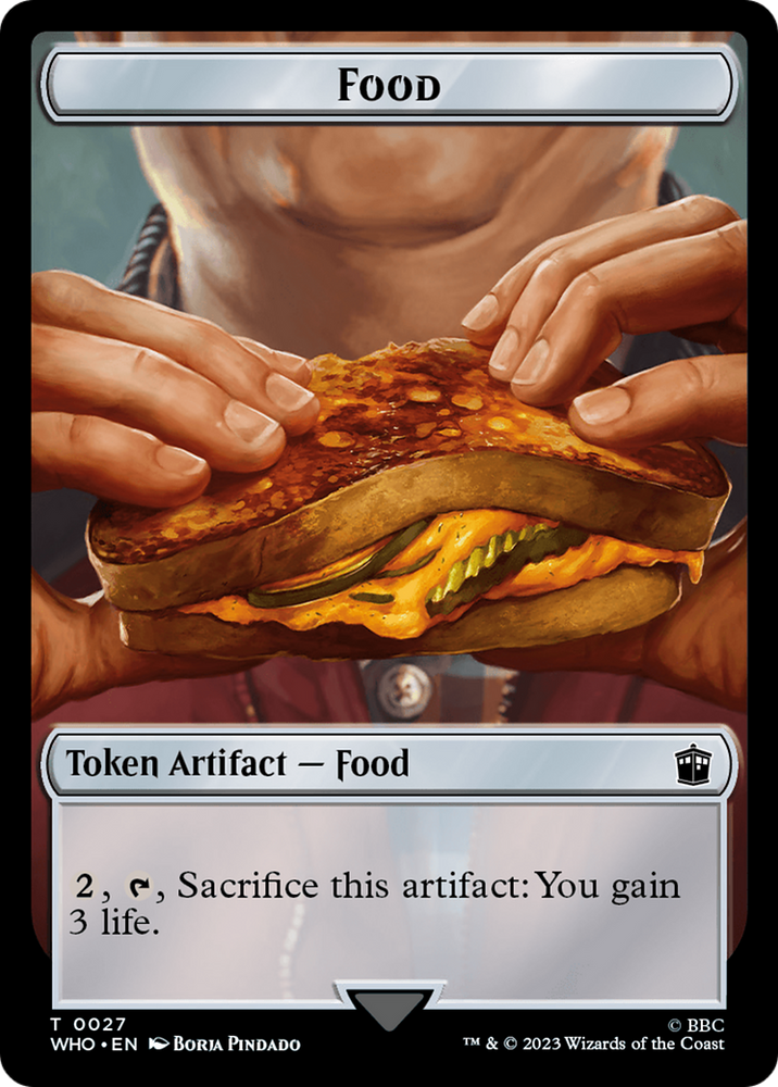 Soldier // Food (0027) Double-Sided Token [Doctor Who Tokens] Magic: The Gathering