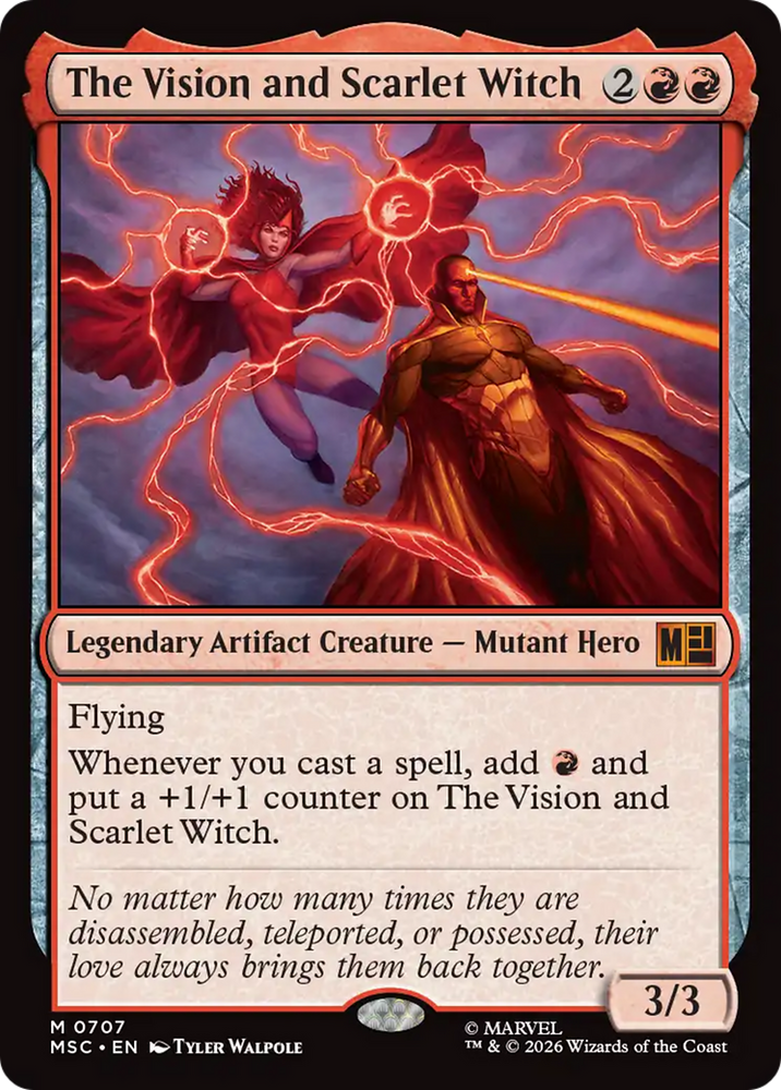 The Vision and Scarlet Witch [Marvel Super Heroes Commander] Magic: The Gathering