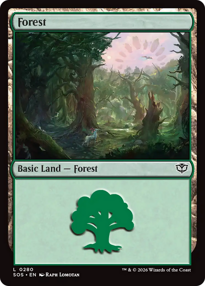 Forest (0280) [Secrets of Strixhaven] Magic: The Gathering