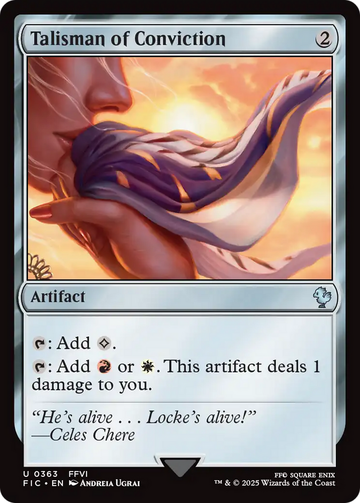 Talisman of Conviction [FINAL FANTASY Commander] Magic: The Gathering