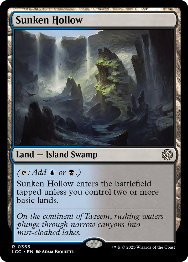 Sunken Hollow [The Lost Caverns of Ixalan Commander] Magic: The Gathering